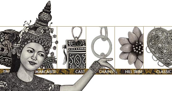 zeelver thai hill tribe silver beads, findings and jewelry